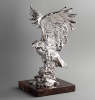 Скульптура "Орел", серебристый, камень