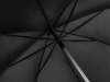 Зонт-трость «Alu» с деталями из прочного алюминия, черный, полиэстер, soft touch