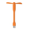 Настольный USB вентилятор, оранжевый, пластик