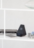 Настольная Bluetooth колонка (3Вт) "Smart Pyramid" с часами и беспроводным (15W) зарядным устройством, с подсветкой логотипа, черный, пластик