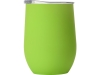 Вакуумная термокружка «Sense Gum», непротекаемая крышка, soft-touch, зеленый, металл, soft touch