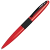 STREETRACER, ручка шариковая, красный/черный, металл, красный, металл, прорезиненная поверхность