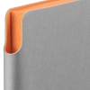 Ежедневник Flexpen, недатированный, серебристо-оранжевый, оранжевый, серебристый, кожзам