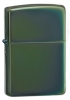Зажигалка ZIPPO Classic с покрытием Chameleon™, латунь/сталь, зелёная, глянцевая, 38x13x57 мм, зеленый