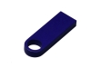 USB 3.0-флешка на 64 Гб с мини чипом и круглым отверстием, синий, металл