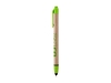 Ручка-стилус шариковая «Planet», зеленый, бежевый, пластик, картон