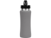 Бутылка спортивная из стали «Коста-Рика», 600 мл, серый, металл, soft touch