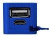 Внешний аккумулятор «Jive», 2000 mAh, синий, белый, пластик