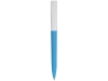 Ручка пластиковая soft-touch шариковая «Zorro», белый, голубой, soft touch