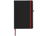 Блокнот А5 «Noir», черный, красный, пластик