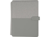 Папка для документов «Kadeo» с блокнотом, серый, полиэстер