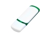 USB 3.0- флешка на 32 Гб с цветными вставками, зеленый, белый, пластик