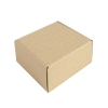 Коробка подарочная mini BOX, размер 16*15*8 см, картон МГК бур., самосборная, коричневый, картон