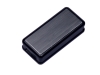 USB 2.0- флешка промо на 4 Гб прямоугольной формы, выдвижной механизм, черный, пластик