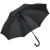 Зонт-трость с цветными спицами Color Style, синий с черной ручкой, черный, пластик, soft touch