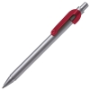 SNAKE, ручка шариковая, красный, серебристый корпус, металл, красный, серебристый, металл