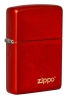 Зажигалка ZIPPO Classic с покрытием Metallic Red, латунь/сталь, красная, матовая, 38x13x57 мм, красный