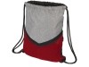 Спортивный рюкзак-мешок, красный, серый, полиэстер