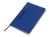 Блокнот А5 «Magnet» soft-touch с магнитным держателем для ручки, синий, пластик