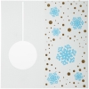 Открытка Season's Greetings, со снежинкой, дерево, шпон венге; бумага, дизайнерская
