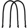 Ручки Corda для пакета M, черные, черный, полиэстер 100%