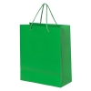 Пакет подарочный GLAM 27х12х32  см, зелёный, зеленый, бумага 230 г/м2