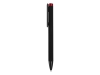 Ручка металлическая шариковая «Taper Metal» soft-touch, черный, красный
