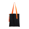 Шоппер Superbag black (чёрный с оранжевым), чёрный с оранжевым, хлопок