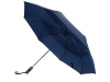 Зонт складной «Canopy» с большим двойным куполом (d126 см), синий, полиэстер, soft touch