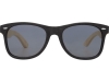 Солнцезащитные очки «Sun Ray» с бамбуковой оправой, черный, пластик, бамбук