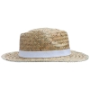 Шляпа Daydream, бежевая с белой лентой, белый, бежевый, растительные волокна