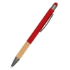Ручка металлическая Сайрис софт-тач, красная, красный