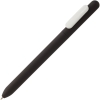 Ручка шариковая Swiper Soft Touch, черная с белым, черный, белый, пластик; покрытие софт-тач