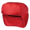 Шапка-ушанка Shelter, красная, красный, полиэстер 100%, плотность 180 г/м², плотность 70 г/м², дюспо; подкладка - полиэстер 100%, флис; наполнитель - синтепон