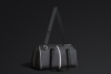 Спортивная сумка FlexPack Gym 49х26х23 см, темно-серая, черный, полиэстер многослойного плетения, многослойный материал устойчив к порезам, водоотталкивающий