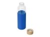 Стеклянная бутылка для воды в силиконовом чехле «Refine», прозрачный, бамбук, стекло, силикон