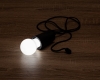 Лампа портативная Lumin, черная, черный, полипропилен; пластик
