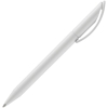 Ручка шариковая Prodir DS3 TMM, белая матовая, белый, пластик