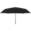 Зонт складной Nature Mini, черный, черный, полиэстер, пластик
