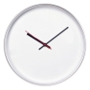 Часы настенные ChronoTop, серебристые, серебристый, пластик, минеральное стекло