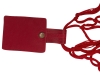 Авоська «Dream» из натурального хлопка с кожаными ручками, 25 л, красный, кожа, хлопок