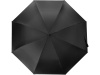 Зонт-трость «Lunker» с большим куполом (d120 см), черный, полиэстер, soft touch