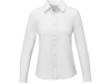 Рубашка «Pollux» женская с длинным рукавом, белый, полиэстер, хлопок