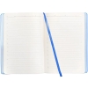 Ежедневник Shall Light, недатированный, голубой, голубой, покрытие софт-тач; металл
