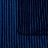 Шарф Nobilis, темно-синий с синим, синий, шерсть 50%; акрил 50%