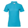 Рубашка поло женская STAN хлопок/полиэстер 185, 104W, Бирюзовый, бирюзовый, 185 гр/м2, хлопок