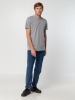 Рубашка поло мужская Summer 170, серый меланж, серый, плотность 170 г/м²; пике, хлопок 85%; вискоза, 15%; гребенная пряжа (пенье)