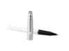Ручка-роллер Embleme Ecru, белый, серебристый, металл