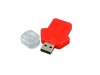 USB 2.0- флешка на 16 Гб в виде футболки, красный, пластик