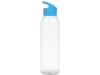 Бутылка для воды «Plain 2», голубой, прозрачный, пластик